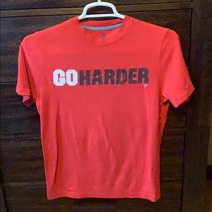 Red T-Shirt that says GO HARDER